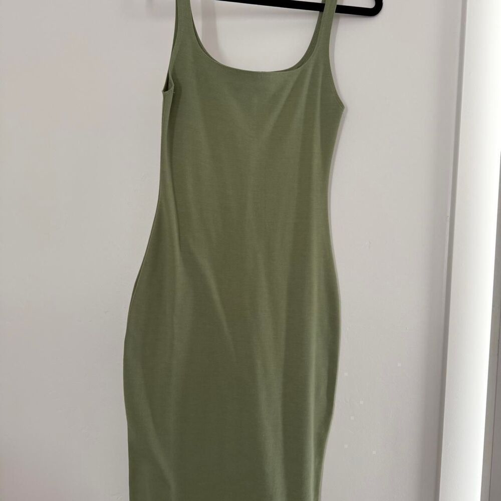 Zara Olive Green Sleeveless Mini Dress